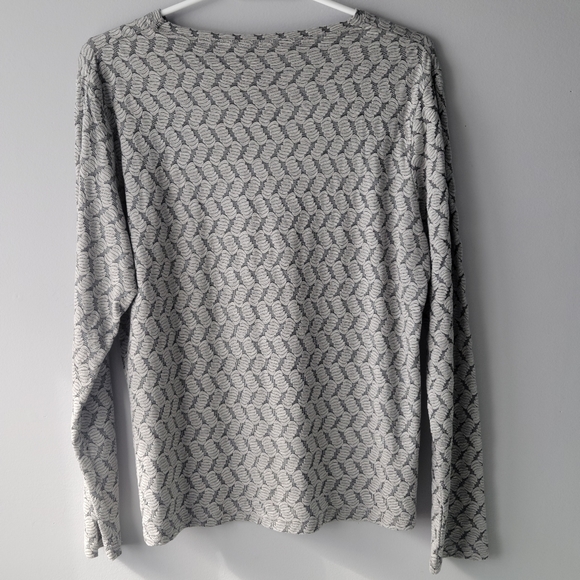 Black Pepper Texture Pattern Long Sleeve Top Size 10 US - Picture 3 of 7